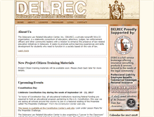 Tablet Screenshot of delrec.org